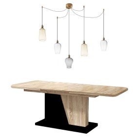 Plafonnier LED en verre...