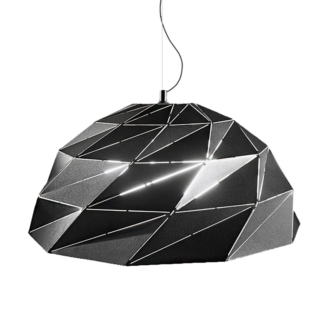 Lampadario moderno Perenz TILT 6624 NOR E27 LED sospensione cupola metallo