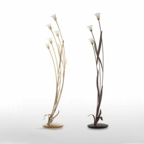 Lampadaire LP-SAN FREDIANO IRIS G9 48W lampadaire floral classique en verre