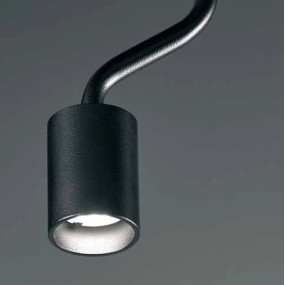 Deckenleuchte SF-CAOS 1714.21 4,3W 387LM LED-Modul dimmbare Röhre Eisenlampe Decke Aluminium schwarz Indoor
