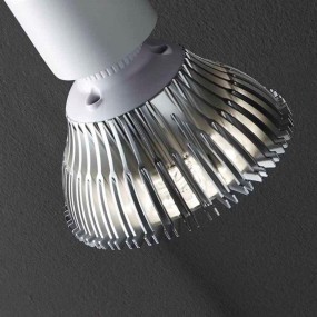 Spot Illuminando ZELIG 1 GU10 LED 7W 3000 ° K Strahler Metall Chrom Weiß verstellbar modernes Interieur