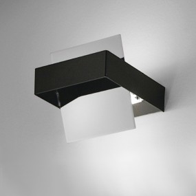 Applique FB-VOLTA 2010 A 16W LED 1400LM metallo basculante lampada parete biemissione orientabile moderna interno