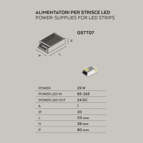 Gea Led GSTT30 35W IP20 alimentation transformateur interne