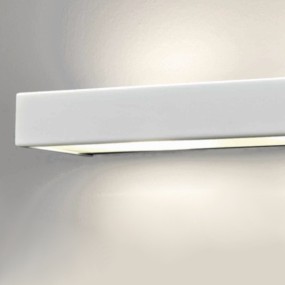 Illuminando BRIK 2 LED 20W 40CM 1700LM 3000°K métal blanc chrome bi-émission applique murale moderne verre intérieur