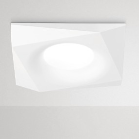Faretto incasso alluminio Gea Led JANUS Q LED spot incasso bianco opaco cromo interno GU10 IP20