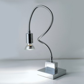 Abat-jour Illuminando GINEVRA FLEXI GU10 LED 7W 3000°K lampada tavolo moderna flessibile orientabile interno