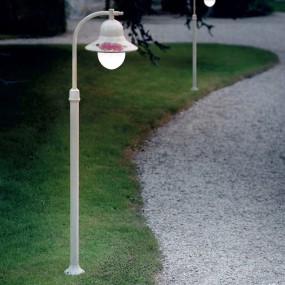 Ferroluce lampe de jardin classique Ferroluce IMPERIA A202 TE E27 LED lampadaire en aluminium
