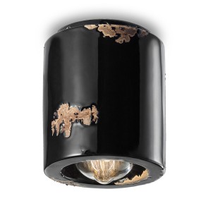 Plafoniera FE-VINTAGE RETRO C986 E27 LED ceramica artigianale lampada soffitto rustica interno