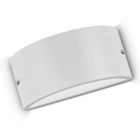 Applique Ideal Lux REX 2 AP1 E27 LED IP44 alluminio lampada parete moderna fascia biemissione esterno