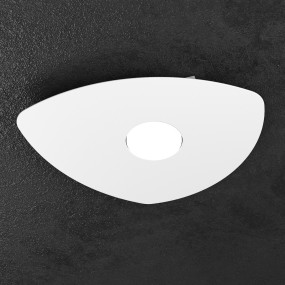 Plafoniera TP-SHAPE 1143 1 GX53 LED metallo bianco sabbia grigio lampda soffitto triangolo moderna interno