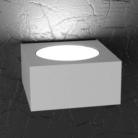 Applique moderna Top Light PLATE 1129 AP Gx53 LED metallo monoemissione lampada parete