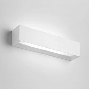 Applique SF-HERMIONE T209 G9 LED 35CM gesso bianco verniciabile lampada parete biemissione luce indiretta interno