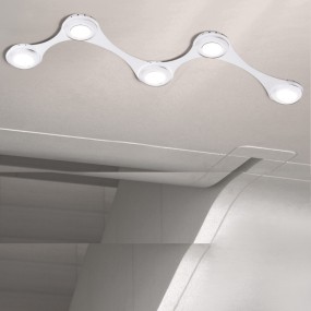 Plafoniera Cattaneo INFINITO 875 PA Gx53 LED composizione metallo verniciato lampada parete soffitto moderna interno