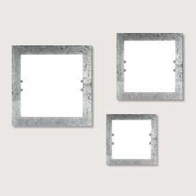 SV-BASIC STYLE E27 LED quadratische Glaswandleuchte deckendekoriertes Innenblatt