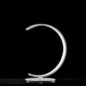 Abat-jours moderni Illuminando ANELLI LU P LED lampada tavolo scrivania metallo bianco interno 6W 480LM