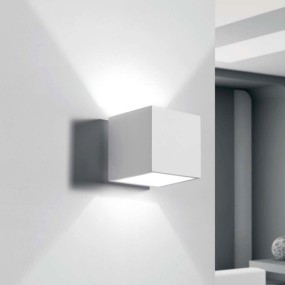 Applique SF-IONIA T98 G9 LED cubo lampada parete gesso bianco dipingere interno IP20