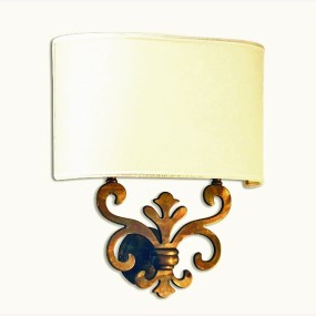 Applique Lampadari Bartalini SILVY AP2 E14 LED ottone lampada parete artigianale classica rustica