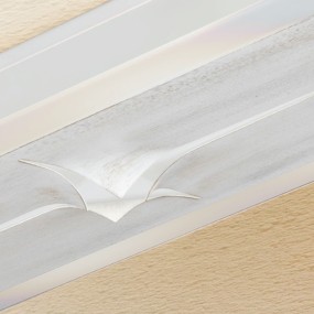 Applique LM-4525 E27 LED classica metallo vetro lampada parete interni
