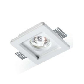 Faretto incasso LED gesso PAN International PARIDE INC1500 GU10 spot verniciabile scomparsa cartongesso