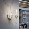 Applique FE-SANREMO C413 E14 LED ceramica decorata artigianale lampada da parete classica rustica metallo interno