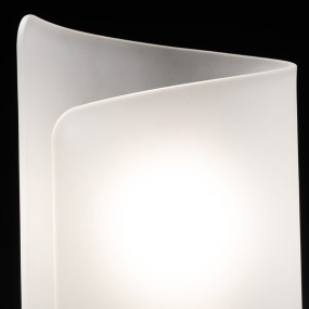 Abat-jour SN-PAPIRO 0372 E27 LED lampe de table en verre blanc noir brillant lampe de table d'intérieur moderne IP20