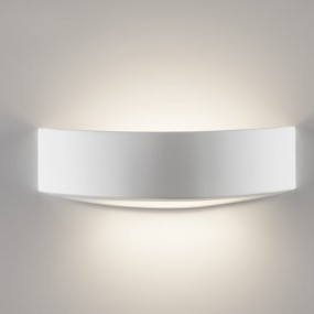 Applique BF-2604B E27 LED gesso bianco verniciabile lampada parete fascia interno IP20