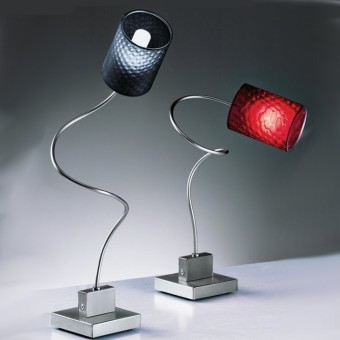 Abat-jour Illuminando GINEVRA CHIC 1 G9 LED PVC lampe de table à modeler intérieur moderne en métal