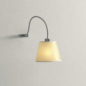 Illuminando SOFT AP1 E27 LED Wandlampenschirm Pergament flexibles Metall klassisch modernes Interieur