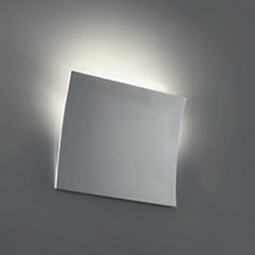 Applique Belfiore 9010 2304 R7s 20W LED ceramica bianca verniciabile lampada parete moderna classica interno