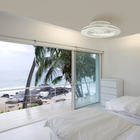 Ventilatore moderno Mantra ALISIO 70W LED 4200LM led bianco dinamico lampada soffitto interno IP20