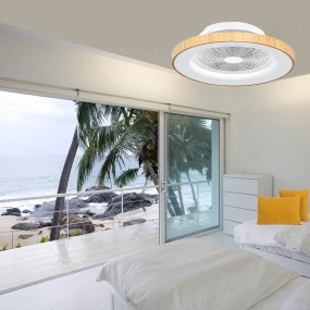Ventilatore classico Mantra TIBET 7126 70W LED 3000LM led bianco dinamico lampada soffitto interno IP20