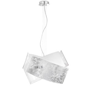 Sospensione GE-CAMILLA SG E27 LED vetro decorato lampadario moderno interno