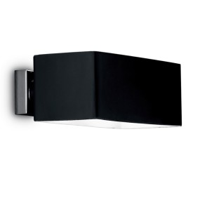 Ideal Lux BOX AP2 G9 applique en verre blanc noir bande interne IP20