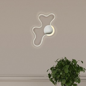 Applique LED Sikrea CLARA P alluminio lampada parete moderna