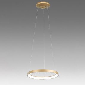Lampadario anello Gea Luce KRIZIA SP O 38W LED 2200LM 3000°K dimmerabile alluminio oro classico interno