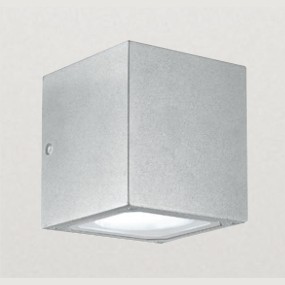 Applique alluminio Gea Led APO GES171 LED IP54 GX53 lampada parete moderna biemissione esterno