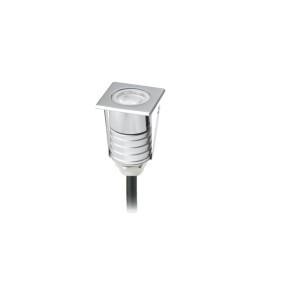 Moderner LED Einbaustrahler PAN International MINILED SQUARE begehbarer Strahler Aluminium