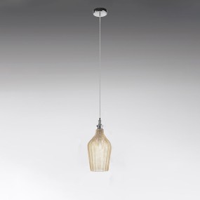 Lampadario classico Gea Luce CLEOFE S12 E27 LED vetro ocra lampada sospensione