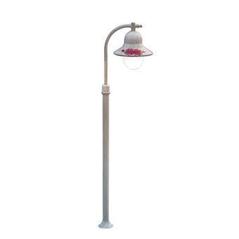 Lampioncino palo classico Ferroluce IMPERIA A202 TE E27 LED alluminio lampada terra