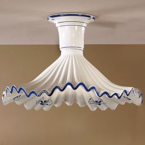 Plafoniera classico Due P illuminazione ANNA PL30 E27 LED ceramica lampada soffitto