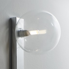 Applique moderna Illuminando PALLINA PL2 TR G9 LED vetro lampada parete soffitto