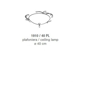 LM-1910 PL Deckenlampe 40CM E27 LED