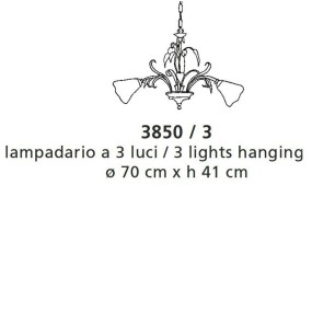 Lustre LM-3850 S E14 LED classique métal