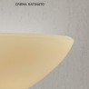 Piantana classica LAM 4280 1P E27 LED metallo vetro lampada terra