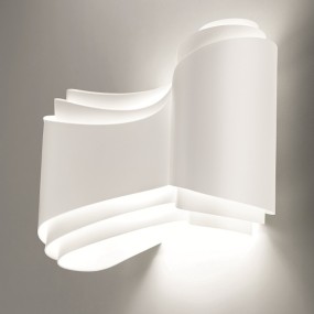 Applique moderna Selene illuminazione IONICA 1034 011 009 033 006 R7s LED metallo biemissione lampada parete