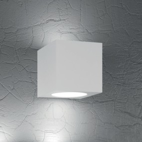 Applique moderno Top Light PLATE 1129 AG Gx53 LED metallo biemissione lampada parete