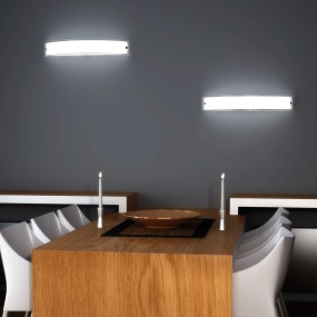 Applique moderno Top Light LINEAR 1076 A50 E27 LED vetro lampada parete soffitto