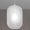 Plafoniera moderna Top Light TENDER 1181 BI S7 R BF E27 LED vetro lampada soffitto