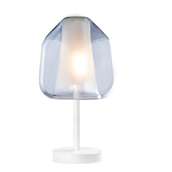 Abat-jour moderna Top Light DOUBLE SKIN 1176BI P BETA BL E27 LED vetro lampada tavolo